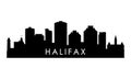 Halifax skyline silhouette