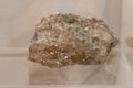 Halite collection stone on display selective focus