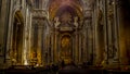 Hall and altar in Basilica da Estrela in Lisbon