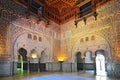 Hall of Ambassadors ornate interior in the Royal Alcazar of Seville, Andalusia, Spain