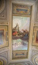 Hall Ceiling Painted in Vatican Royalty Free Stock Photo