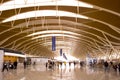 Hall and ceiling structure at the Shanghai Pudong International Airport Royalty Free Stock Photo