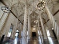 Interior of the Lonja de la Seda `Silk Exchange` in Valencia. Royalty Free Stock Photo