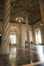 The Hall of the Columns of The Silk Exchange building in Valencia city Royalty Free Stock Photo