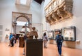 Hall with decoration in Museo dell Opera del Duomo Royalty Free Stock Photo