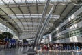 Hall of a departure of the airport Dusseldorf International