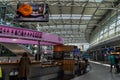 Hall of a departure of the airport Dusseldorf International