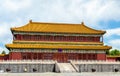 Hall at the Forbidden City or Palace Museum - Beijing Royalty Free Stock Photo