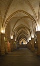 Vaulted ceiling in the Conciergerie Paris France 