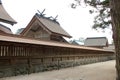 hall (honden) in a shinto shrine (izumo-taisha) in izumo (japan) Royalty Free Stock Photo