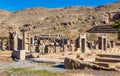 Hall of a Hundred Columns in Persepolis Royalty Free Stock Photo