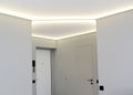 Hall interior with LED illumination Royalty Free Stock Photo