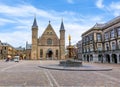 Hall of the Knights Ridderzaal in courtyard of Binnenhof Dutch parliament, Hague, Netherlands Royalty Free Stock Photo