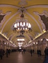 Komsomolskaya metro station in Moscow.