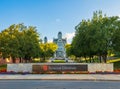 The Hall of Languages, built in 1873, was the first building built on the Syracuse University Campus Royalty Free Stock Photo