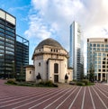 The Hall of Memory building in the redeveloped Centenary Square in Birmingham, UK Royalty Free Stock Photo