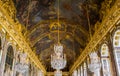 The Hall Of Mirrors ceiling at Chateau de Versailles Royalty Free Stock Photo