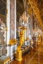 Hall of Mirrors in Versailles Royalty Free Stock Photo