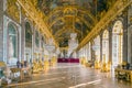 The hall of mirrors in Palace of Versailles