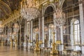 Hall of Mirrors at the Palace of Versailles Royalty Free Stock Photo