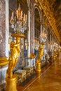 Hall of Mirrors in Versailles Royalty Free Stock Photo