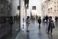 Hall with original doors in Museo Opera del Duomo Royalty Free Stock Photo