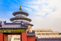 Hall of Prayer for Good Harvests with entrance gate in the foreg Royalty Free Stock Photo