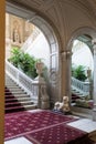 Hall with stair in St Petersburg Yusupov palace Royalty Free Stock Photo