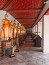 Hall of Standing Buddhas at Wat Pho, Bangkok Thailand