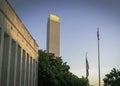 The Hall of State and Tower Building at Fair Park Royalty Free Stock Photo