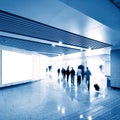 Hall subway station blank billboard Royalty Free Stock Photo