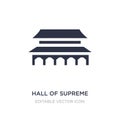 hall of supreme harmony in beijing icon on white background. Simple element illustration from Monuments concept