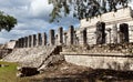 Hall of the Thousand Pillars - Columns at Chichen Itza, Mexico Royalty Free Stock Photo