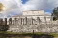 Hall of the Thousand Pillars - Columns at Chichen Itza, Mexico Royalty Free Stock Photo