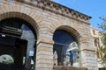 hall (venitian loggia) in rethymno in crete Royalty Free Stock Photo