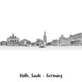 Halle Saale Market Sqare Card Design