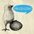 Hallelujah - Happy Easter card