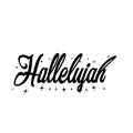 Hallelujah text Design for print