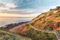 Hallett Cove Coastal trail at sunset Royalty Free Stock Photo