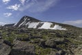 Hallett Peak seen from Flattop Mountain Royalty Free Stock Photo