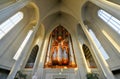 Hallgrimskirkja Cathedral in Reykjavik , Iceland