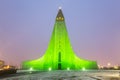 Hallgrimskirkja Cathedral Reykjavik Iceland Royalty Free Stock Photo