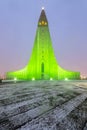 Hallgrimskirkja Cathedral Reykjavik Iceland Royalty Free Stock Photo