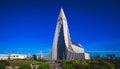 Hallgrimskirkja Cathedral in Reykjavik, Iceland, lutheran parish church, exterior in a sunny summer Royalty Free Stock Photo