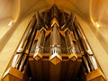 Hallgrimskirkja church organ in Reykjavik, Iceland