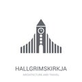 Hallgrimskirkja icon. Trendy Hallgrimskirkja logo concept on white background from Architecture and Travel collection