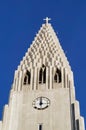 Hallgrimskirkja spire Royalty Free Stock Photo
