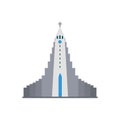 Hallgrimskirkja. Vector illustration Royalty Free Stock Photo