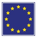 The hallmark of the European Union. Vector graphics