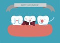 Hallo Halloween of dental Royalty Free Stock Photo